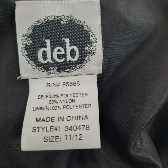 Deb Formal Ballet Dress Layered Tulle Tulip Tutu Black & White Size 11/12 Junior - Picture 8 of 9